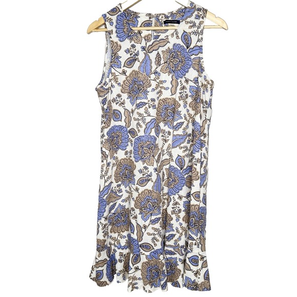 Tommy Hilfiger Paisley‎ Linen Sleeveless Dress Women's Size 10 - Picture 3 of 16